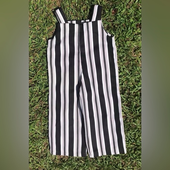 NWOT Size 2 Custom Sewn stripe jumper/Overalls from 1981 vintage pattern - Picture 6 of 6